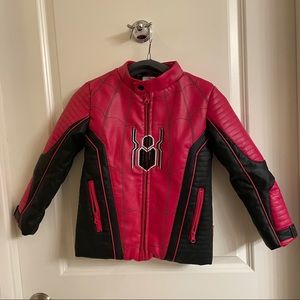 Disney Spiderman faux leather jacket